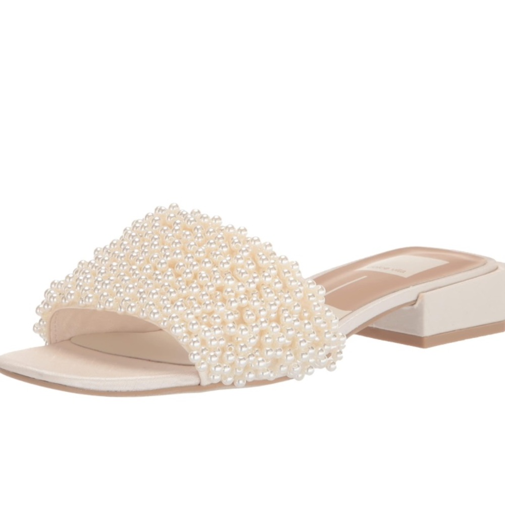 Dolce Vita Halie pearl low block heel sandal
